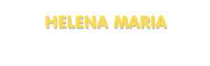 Der Vorname Helena Maria